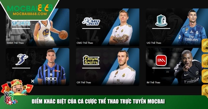 Điểm khác biệt của cá cược thể thao trực tuyến MOCBAI